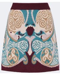 La DoubleJ - Alchemy Jacquard Wool Miniskirt - Lyst