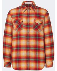 God's True Cashmere - Shadow Plaid Cashmere Shirt With Carnelians - Lyst