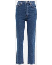 RE/DONE - 70s Stove Pipe High-rise Jeans - Lyst