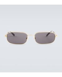 Gucci - Logo Rectangular Sunglasses - Lyst