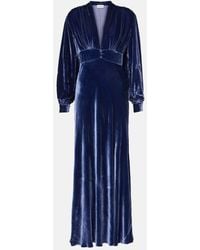 RIXO London - Maxikleid Emery Aus Samt - Lyst