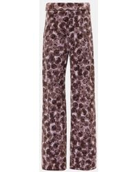 Dries Van Noten - Pantera Cotton-Blend Straight Pants - Lyst