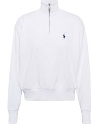 Polo Ralph Lauren Sweat-shirt en coton melange - Blanc