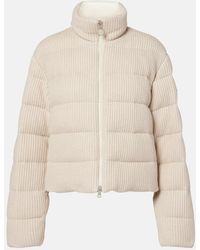 Moncler - Daunenjacke Thoiry Aus Strick - Lyst