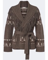 Jonathan Simkhai - Anaise Fair Isle Wool-Blend Wrap Cardigan - Lyst