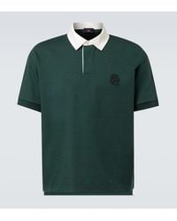 dunhill - Ad Cypher Cotton And Cashmere Polo Shirt - Lyst