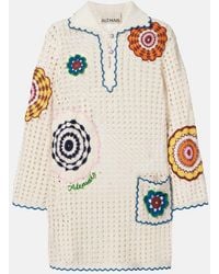 ALÉMAIS - Elma Crochet Embroidered Cotton Kaftan - Lyst