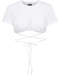 Top Le T-shirt Sierra de punto fino Jacquemus de Tejido sintético de color Negro Mujer Ropa de Camisetas y tops 