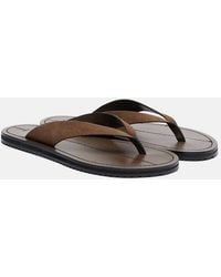 A.Emery - Flora Suede Thong Sandals - Lyst