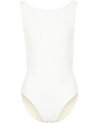 Haight Badeanzug New Side Slit - Weiß