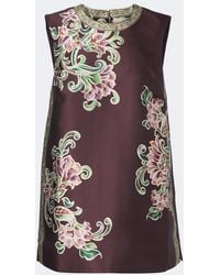 ALÉMAIS - Josie Floral Satin Top - Lyst