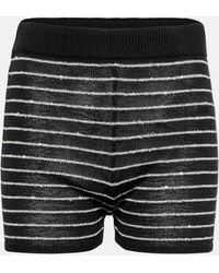 Brunello Cucinelli - Knitted Cotton Shorts - Lyst