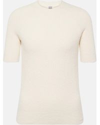 Totême - Cotton-blend Terry T-shirt - Lyst