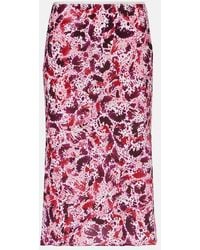 Dries Van Noten - Floral Pencil Skirt - Lyst