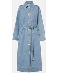 Agolde - X Maria Mcmanus Denim Wrap Coat - Lyst