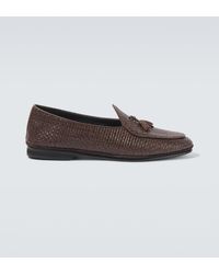 Rubinacci - Marphy Woven Leather Loafers - Lyst