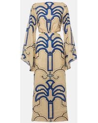 Johanna Ortiz - Linen Midi Dress - Lyst
