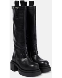 Rick Owens - Pull On Leather Knee-high Boots - Lyst