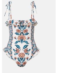 Montce - Jacelyn Floral Ruffled Swimsuit - Lyst