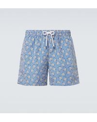 Fedeli - Madeira Printed Swim Trunks - Lyst