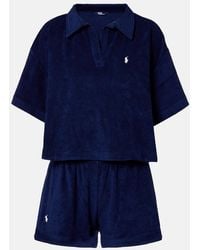 Polo Ralph Lauren - Set Of Cotton Polo Shirt And Bermuda Shorts - Lyst