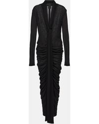 Givenchy - Ruched Jersey Maxi Dress - Lyst