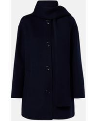 Max Mara - Scarf-Detail Virgin Wool Coat - Lyst