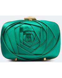Roger Vivier - Rose Vivier Satin Clutch - Lyst