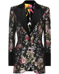 Dolce & Gabbana Blazer in jacquard floreale - Nero