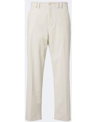 Canali - Pantalones Rectos De Pana De Algodon - Lyst