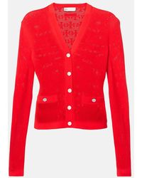 Tory Burch - T Monogram Jacquard Cardigan - Lyst