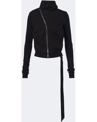 Rick Owens - Drkshdw Mountain Cotton Zip-Up Sweatshirt - Lyst