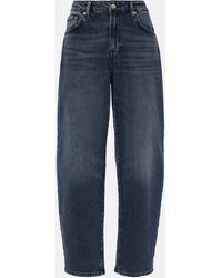 7 For All Mankind - Jayne High-rise Tapered Jeans - Lyst