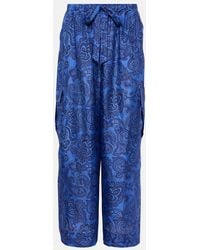 Zimmermann - Silk Cargo Pants - Lyst