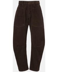 Nili Lotan - Shon Cotton-Blend Corduroy Barrel-Leg Pants - Lyst