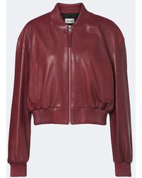 Arma - Hannah Leather Bomber Jacket - Lyst