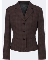 Gucci - Houndstooth Wool-Blend Blazer - Lyst
