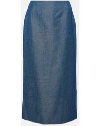 Gabriela Hearst - Manuela Wool And Linen Maxi Skirt - Lyst