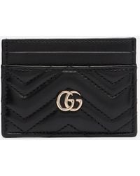 Gucci - Gg Leather Card Holder - Lyst
