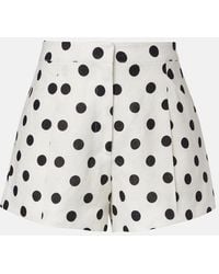 Posse - Rosalie Polka-Dot Linen Shorts - Lyst