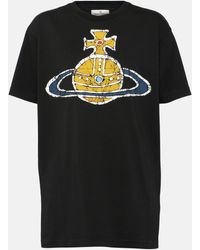 Vivienne Westwood - Orb Printed Cotton Jersey T-shirt - Lyst