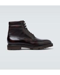 John Lobb - Alder Leather Lace-Up Boots - Lyst