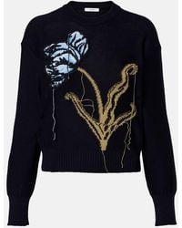 Erdem - Intarsia Wool And Cotton Sweater - Lyst