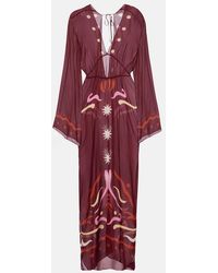 Cala De La Cruz - Odele Printed Maxi Dress - Lyst