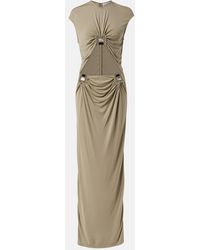 Christopher Esber - Duo Bezel Quartz Jersey Maxi Dress - Lyst