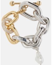 Rabanne - Embellished Chain Bracelet - Lyst