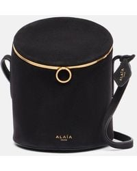 Alaïa - Sac Seau La Canette Small En Daim - Lyst