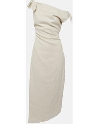 SIR. - Affogato Linen Midi Dress - Lyst