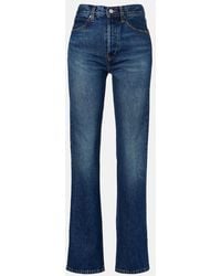 FRAME - High-Rise Straight Jeans Vertical - Lyst