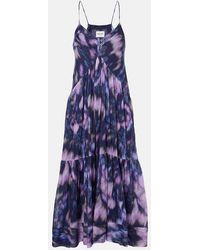 Isabel Marant - Sabba Printed Cotton Maxi Dress - Lyst